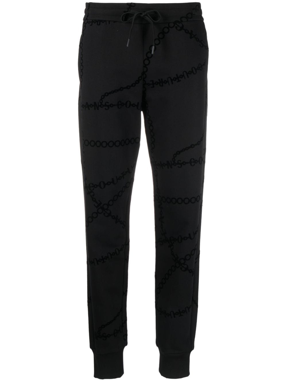 Versace Jeans Couture Jogginghose mit Print - Schwarz von Versace Jeans Couture