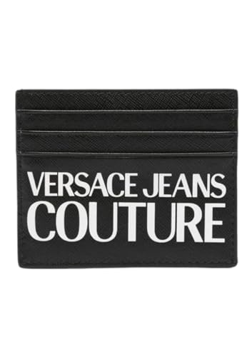 VERSACE JEANS COUTURE Kartenetui Tactile Logo 75YA5PC2ZP111 Schwarz Taglia Unica von VERSACE JEANS COUTURE