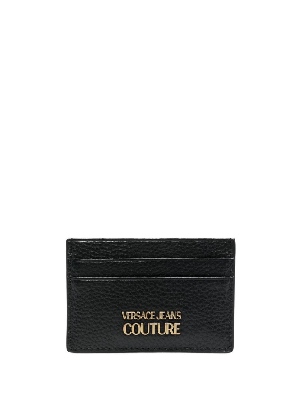 Versace Jeans Couture Kartenetui mit Logo-Schild - Schwarz von Versace Jeans Couture