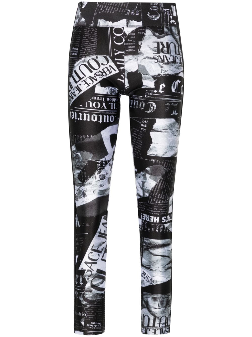 Versace Jeans Couture Leggings mit Print - Schwarz von Versace Jeans Couture