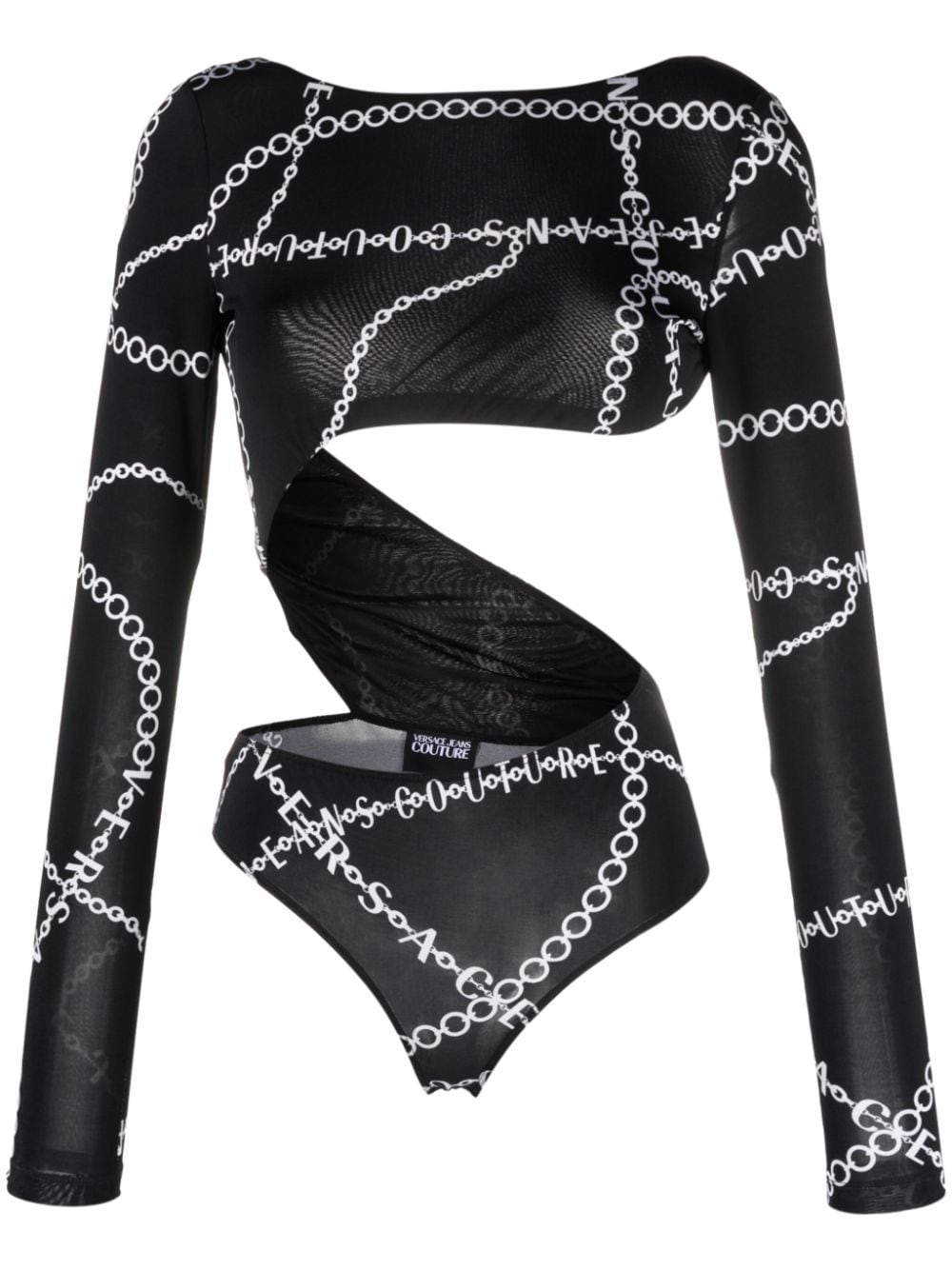 Versace Jeans Couture Body mit Print - Schwarz von Versace Jeans Couture