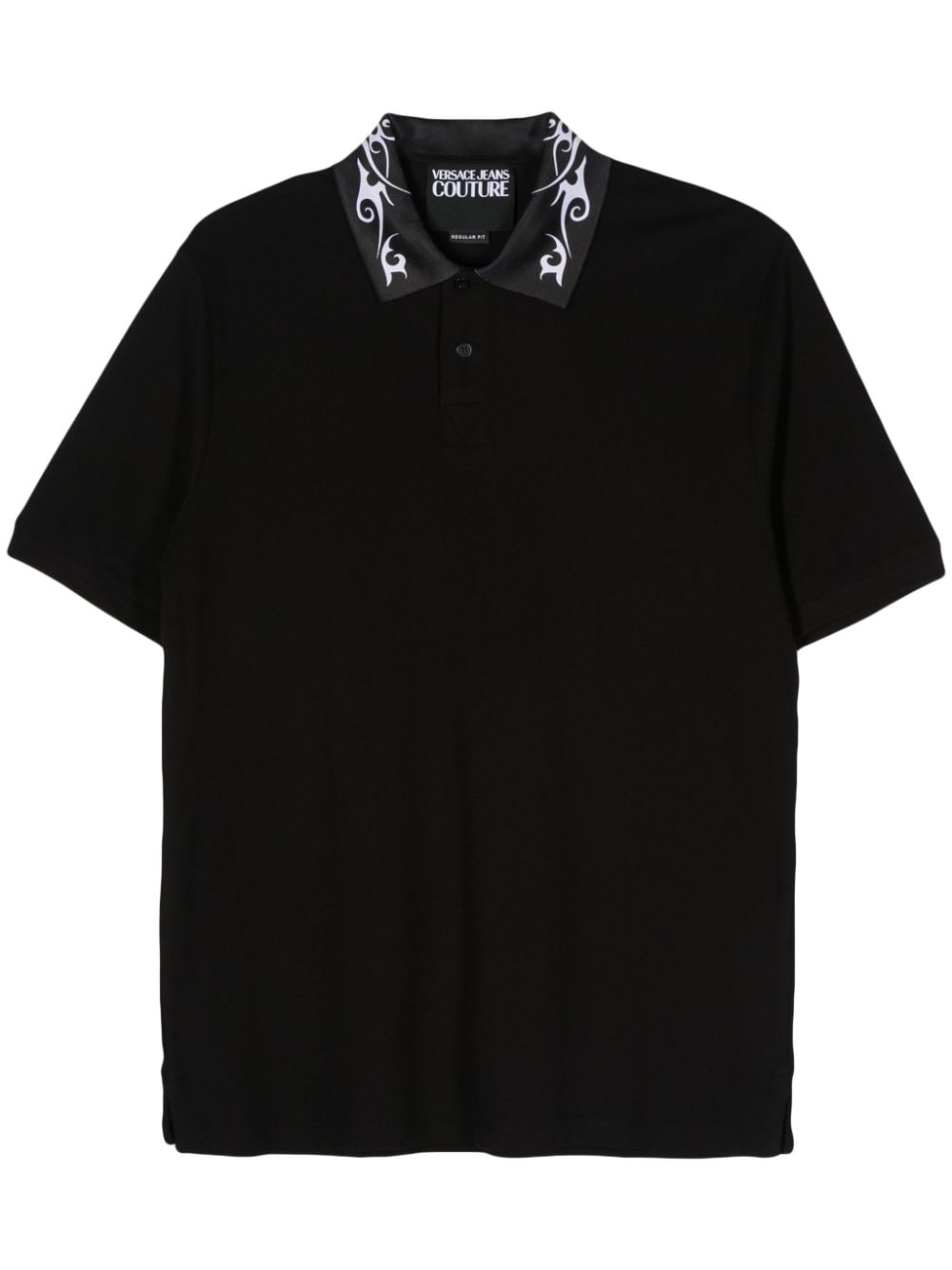 Versace Jeans Couture Poloshirt mit Logo-Print - Schwarz von Versace Jeans Couture