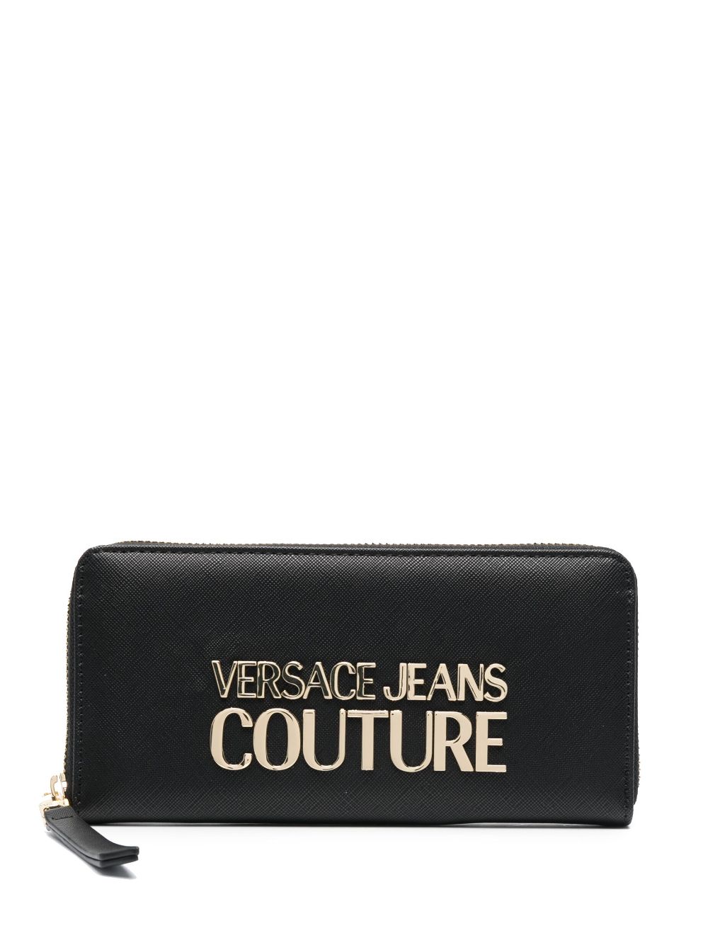 Versace Jeans Couture Portemonnaie mit Logo-Prägung - Schwarz von Versace Jeans Couture