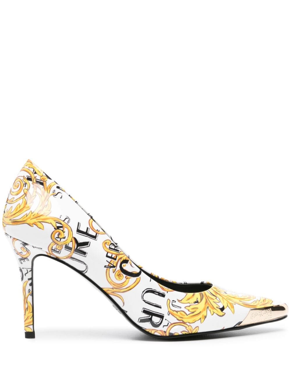 Versace Jeans Couture Scarlett Barocco Pumps - Weiß von Versace Jeans Couture