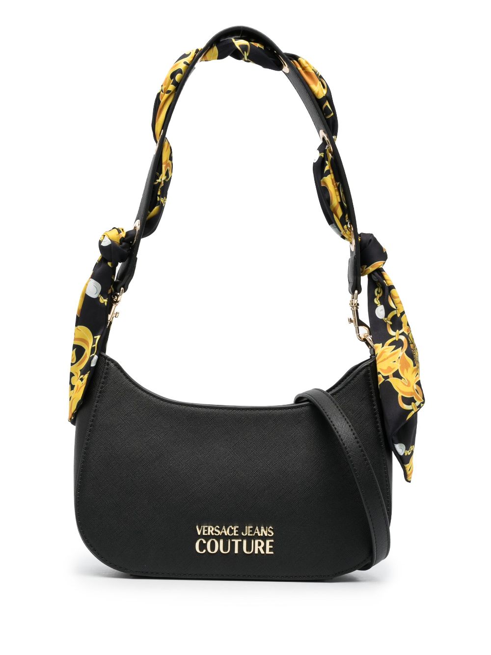 Versace Jeans Couture Schultertasche mit Logo-Schild - Schwarz von Versace Jeans Couture