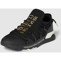 Versace Jeans Couture Sneaker mit Label-Print Modell 'DYNAMIC' in Black, Größe 40 von Versace Jeans Couture