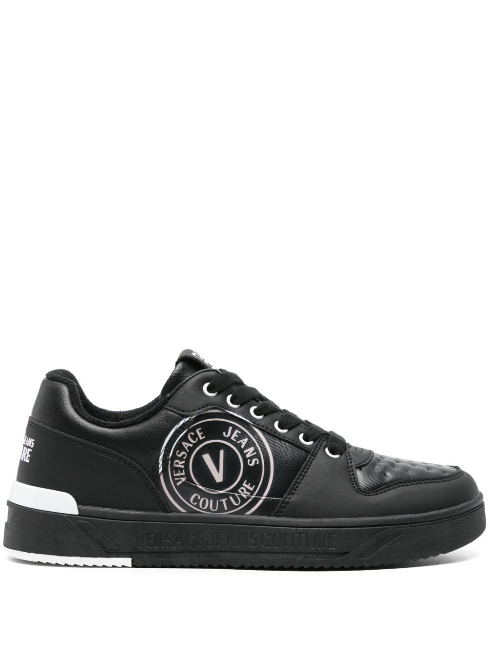 Versace Jeans Couture Starlight Sneakers mit Logo-Print - Schwarz von Versace Jeans Couture