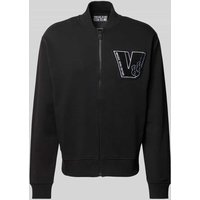 Versace Jeans Couture Sweatjacke mit Stehkragen in Black, Größe L von Versace Jeans Couture