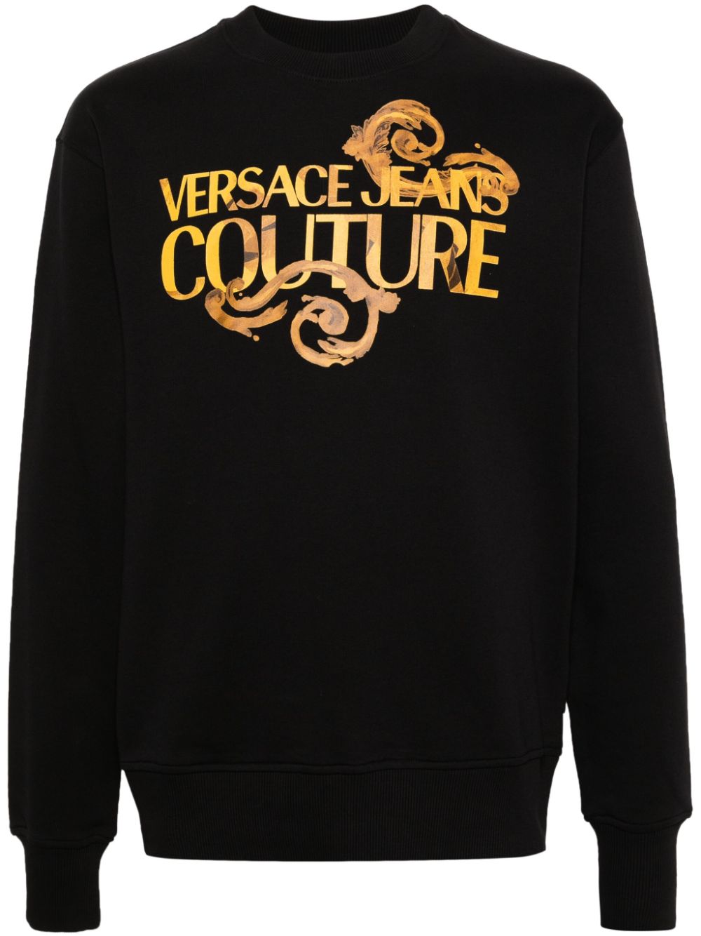 Versace Jeans Couture Sweatshirt mit Barocco-Print - Schwarz von Versace Jeans Couture