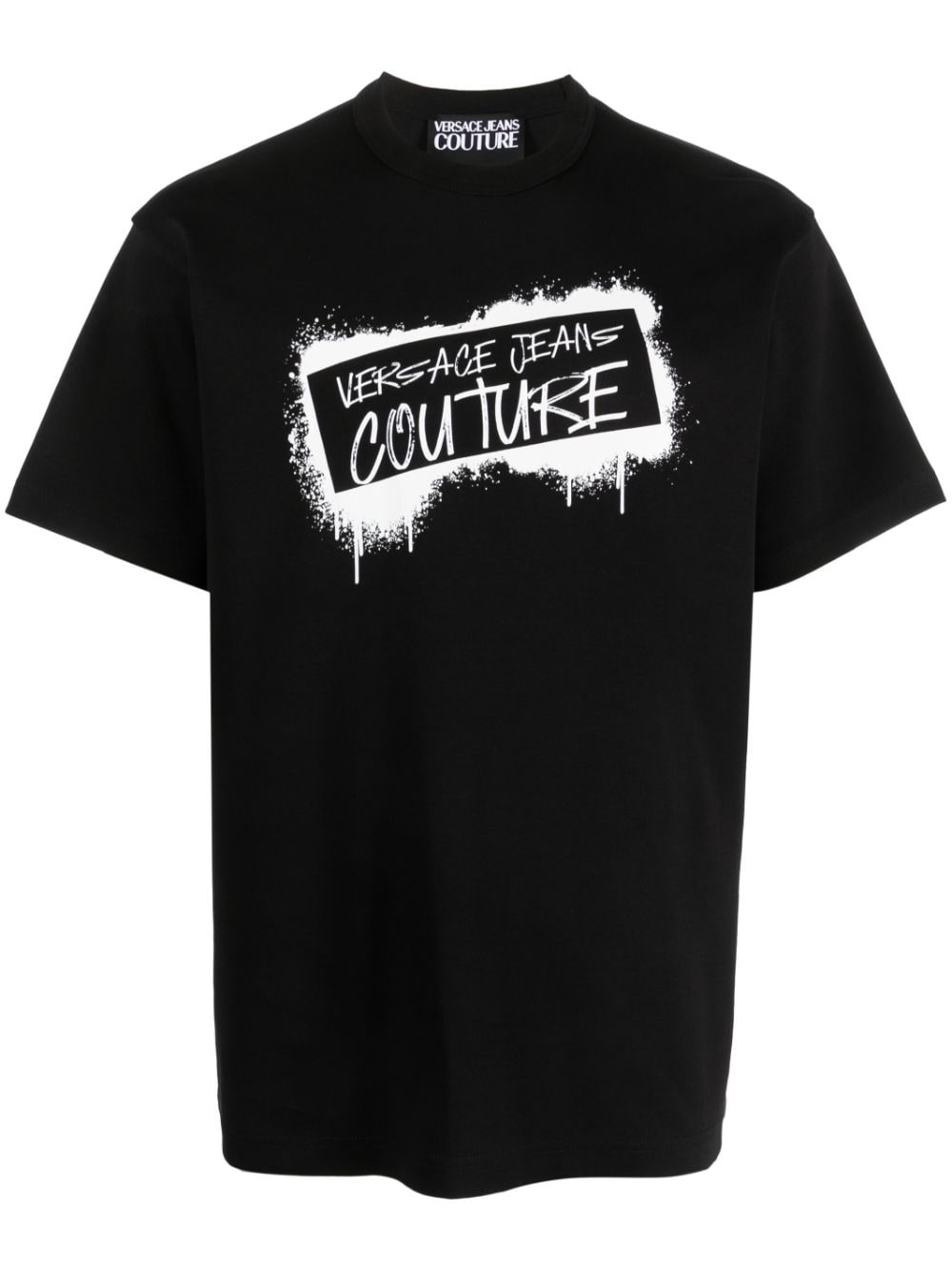 Versace Jeans Couture T-Shirt mit Logo-Print - Schwarz von Versace Jeans Couture