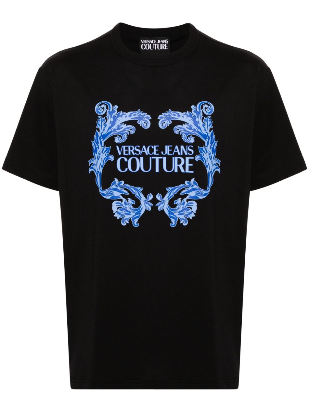 Versace Jeans Couture T-Shirt mit Logo-Print - Schwarz von Versace Jeans Couture