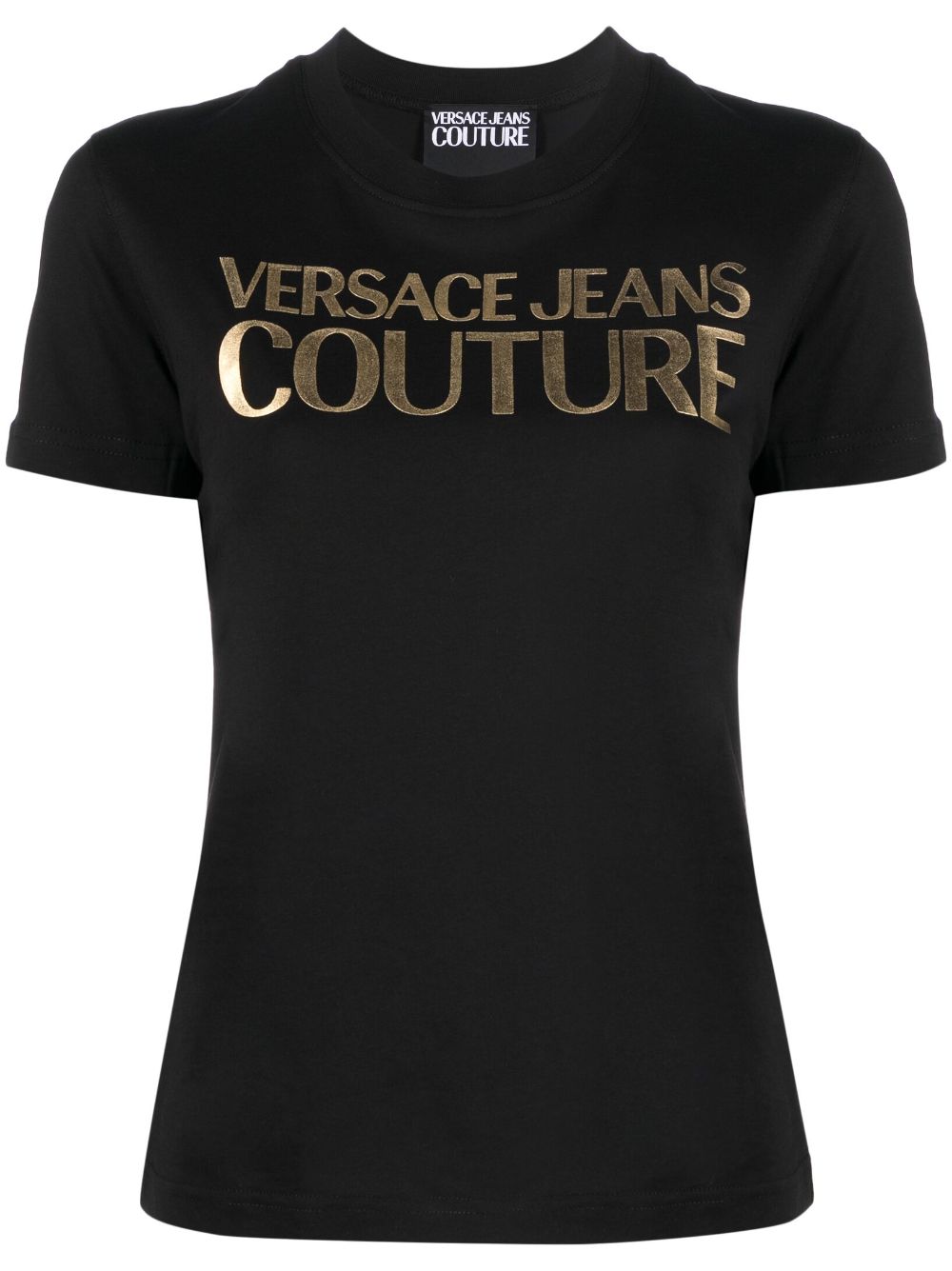 Versace Jeans Couture T-Shirt mit Logo-Print - Schwarz von Versace Jeans Couture