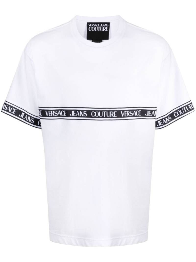 Versace Jeans Couture T-Shirt mit Logo-Print - Weiß von Versace Jeans Couture