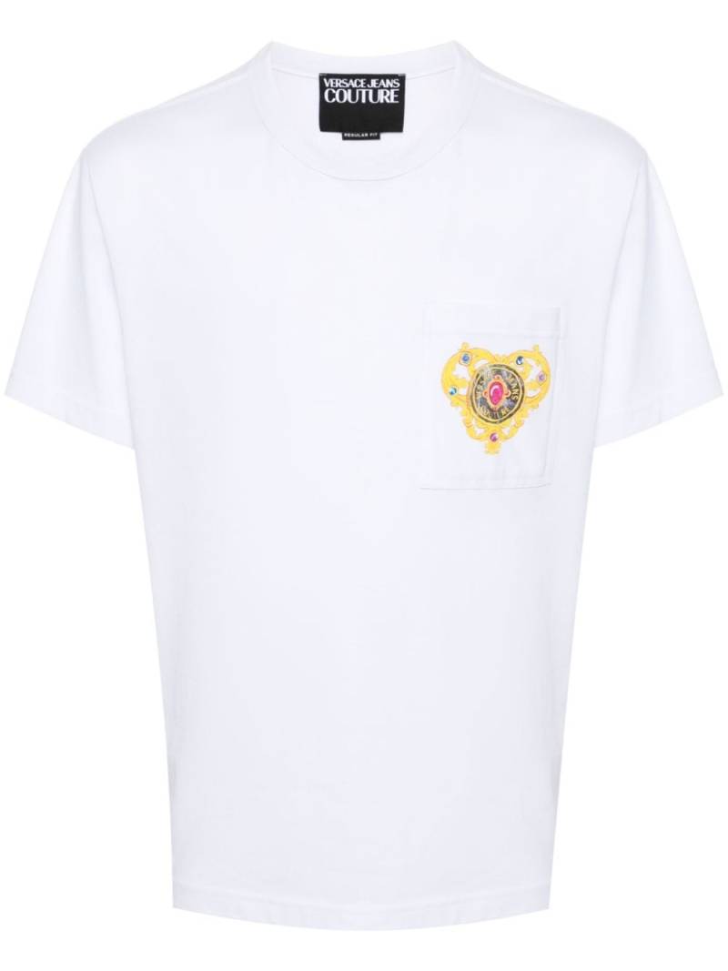 Versace Jeans Couture T-Shirt mit Logo-Print - Weiß von Versace Jeans Couture