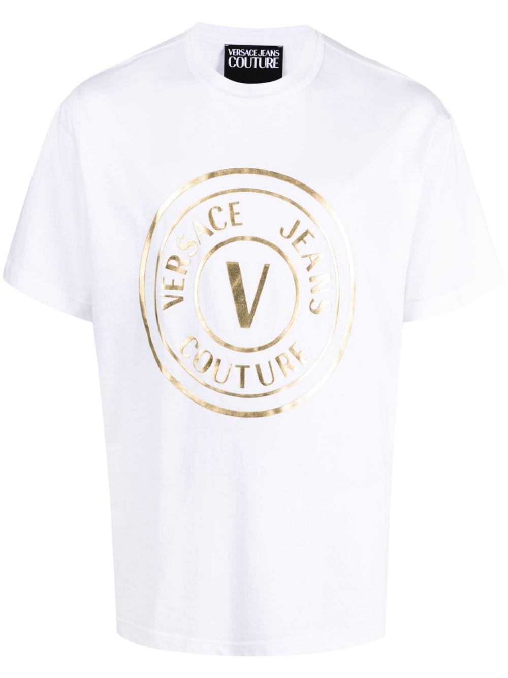 Versace Jeans Couture T-Shirt mit Logo-Print - Weiß von Versace Jeans Couture