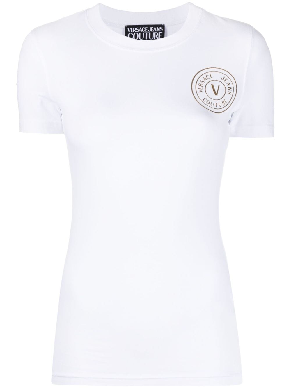 Versace Jeans Couture T-Shirt mit Logo-Print - Weiß von Versace Jeans Couture