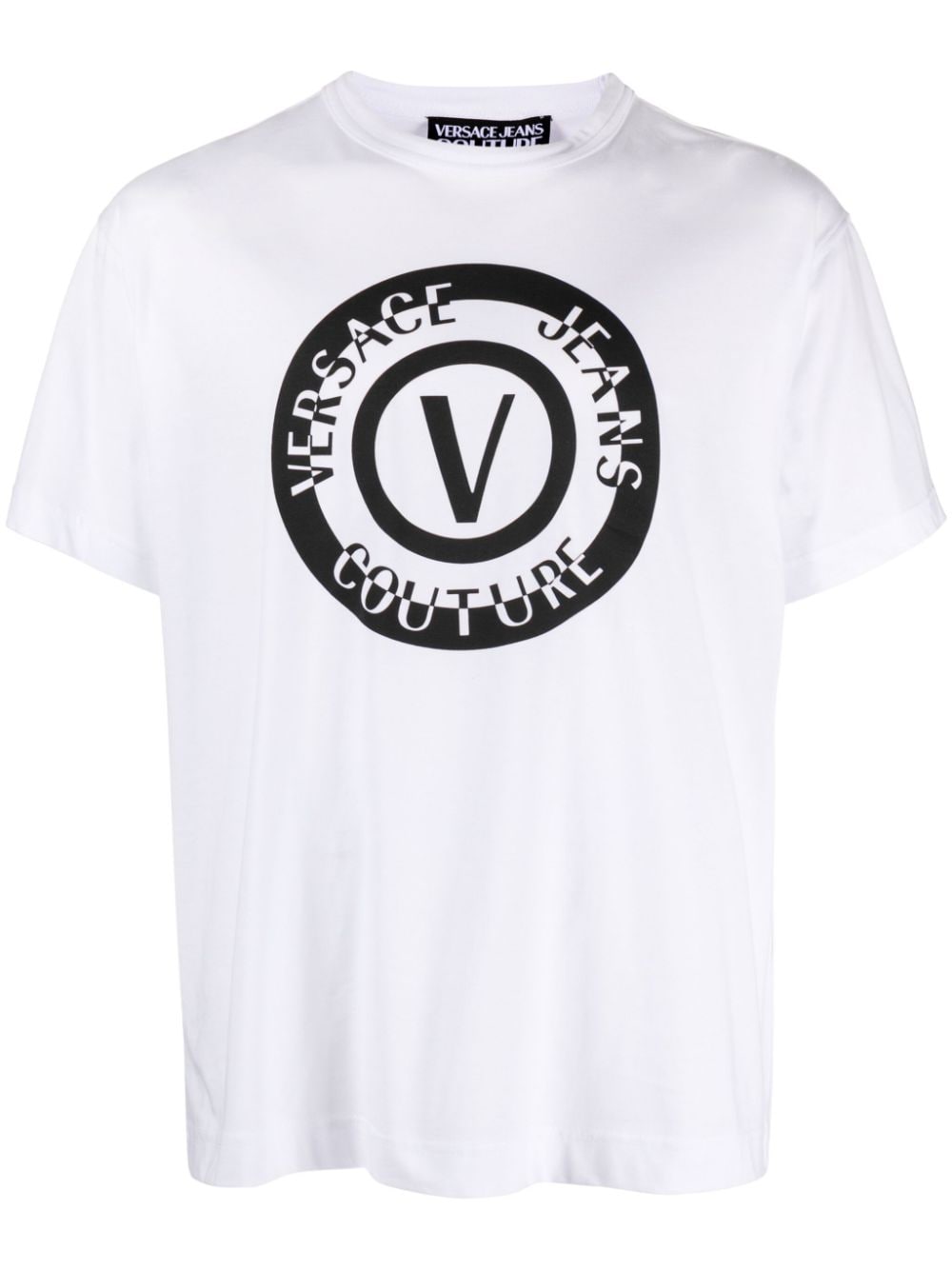 Versace Jeans Couture T-Shirt mit Logo-Print - Weiß von Versace Jeans Couture