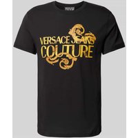 Versace Jeans Couture T-Shirt mit Rundhalsausschnitt in Black, Größe S von Versace Jeans Couture