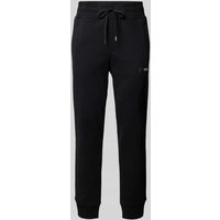 Versace Jeans Couture Tapered Fit Sweatpants mit Label-Badge in Black, Größe L von Versace Jeans Couture