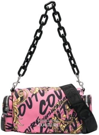 Versace Jeans Couture - Versace Jeans Couture Schultertasche, Umhängetasche, Schwarz-Pink von Versace Jeans Couture