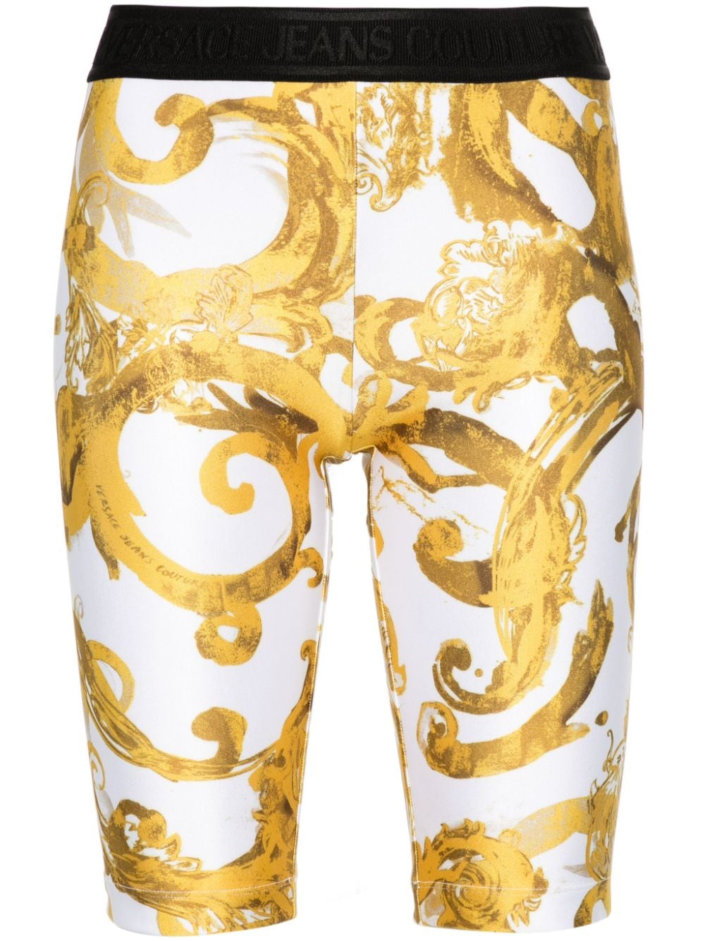 Versace Jeans Couture Watercolour Couture Radlerhose - Weiß von Versace Jeans Couture