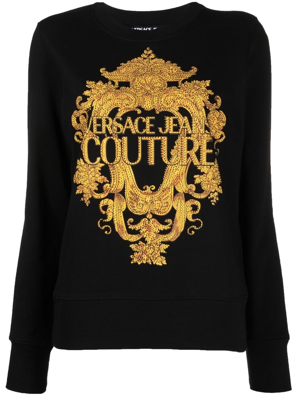 Versace Jeans Couture Pullover mit Barock-Print - Schwarz von Versace Jeans Couture