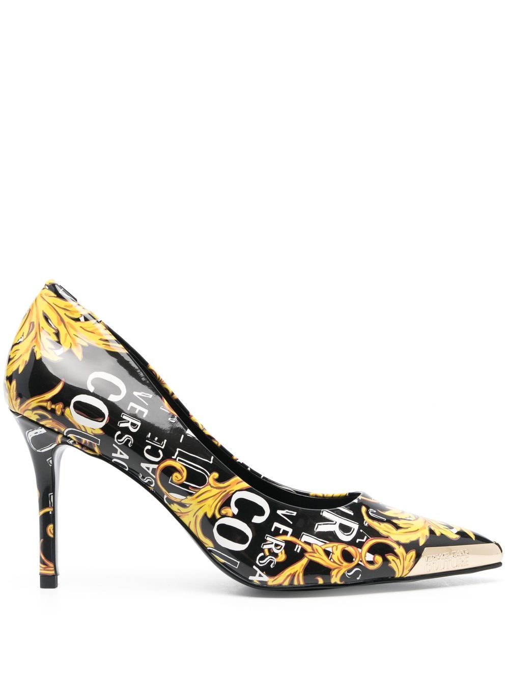 Versace Jeans Couture Pumps mit Print - Schwarz von Versace Jeans Couture