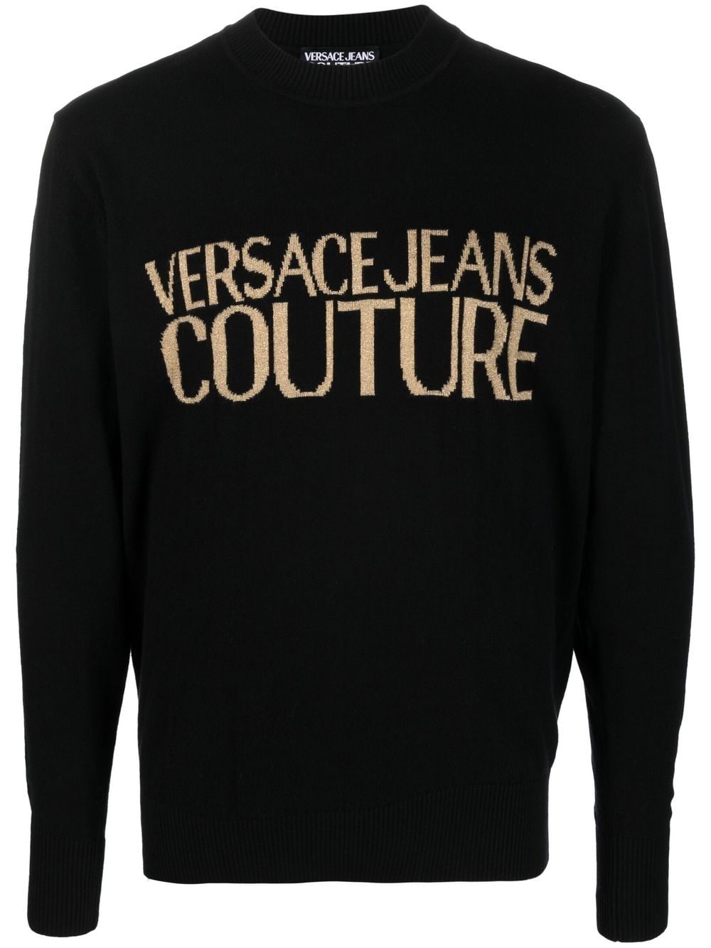 Versace Jeans Couture Pullover mit rundem Ausschnitt - Schwarz von Versace Jeans Couture