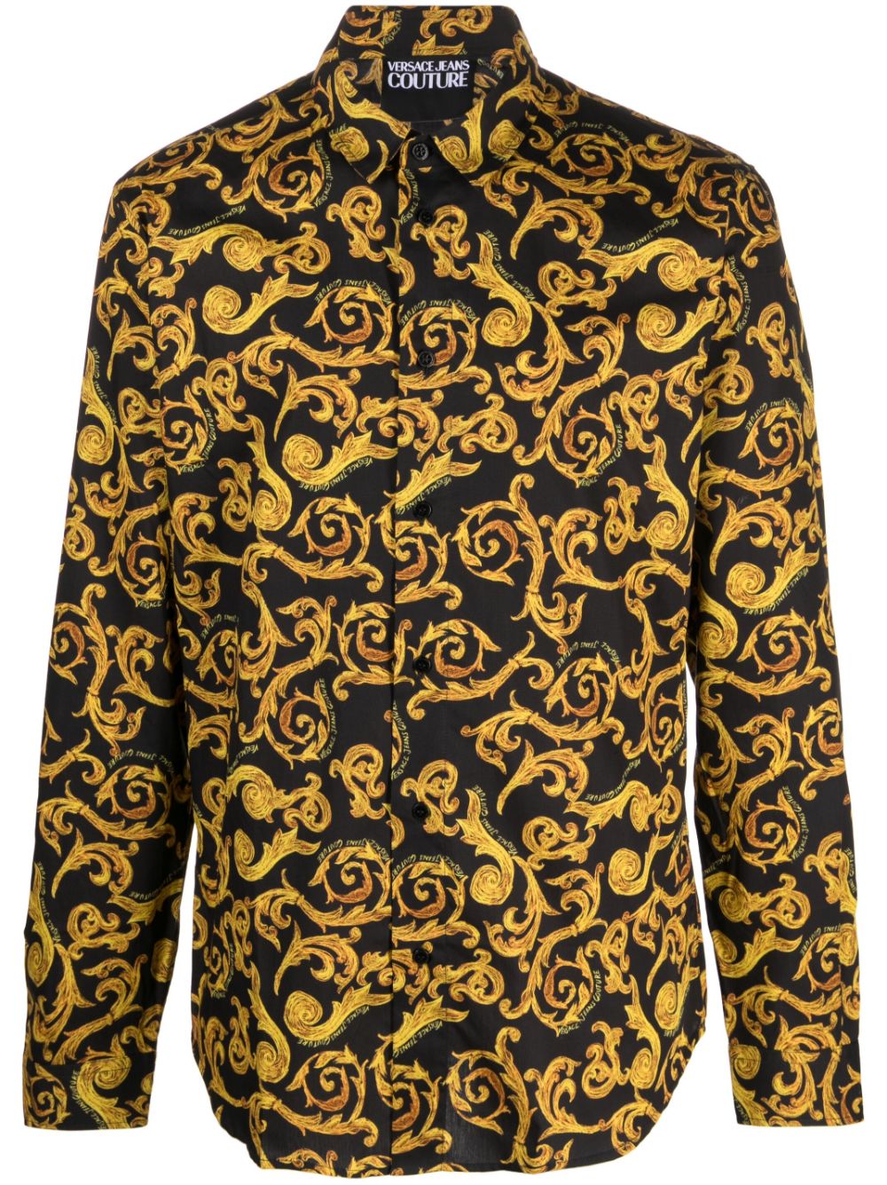 Versace Jeans Couture Hemd mit grafischem Print - Schwarz von Versace Jeans Couture