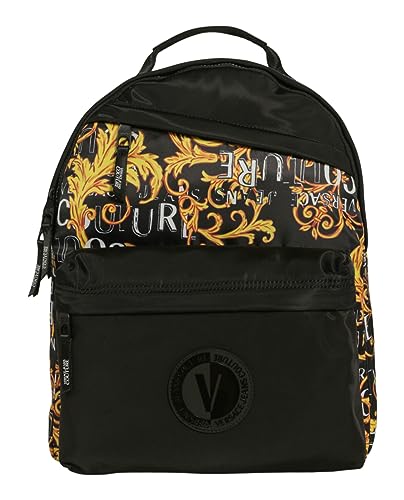 Versace Jeans Couture herren logo couture Rucksack black - gold von VERSACE JEANS COUTURE