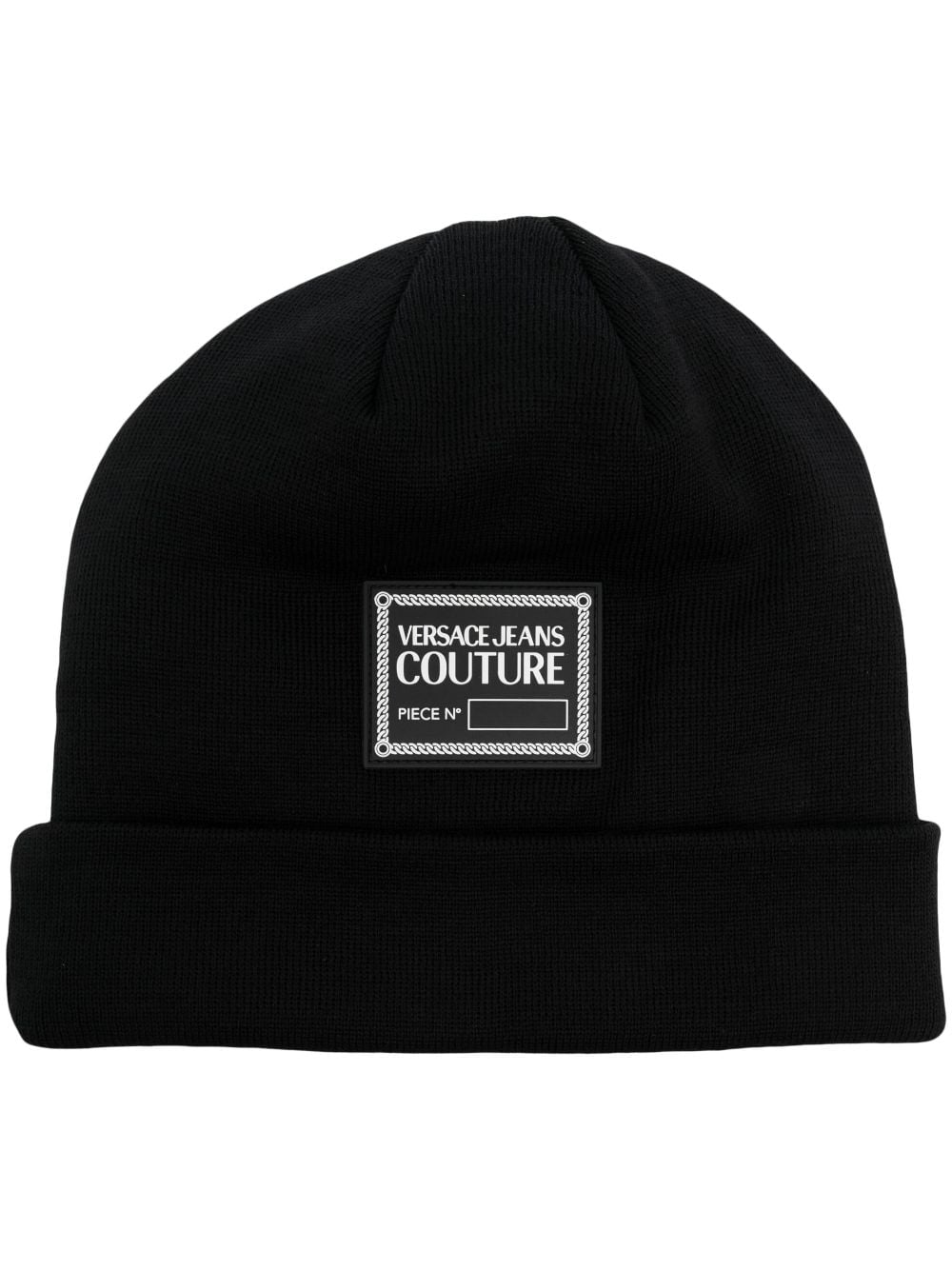 Versace Jeans Couture Beanie mit Umschlag - Schwarz von Versace Jeans Couture