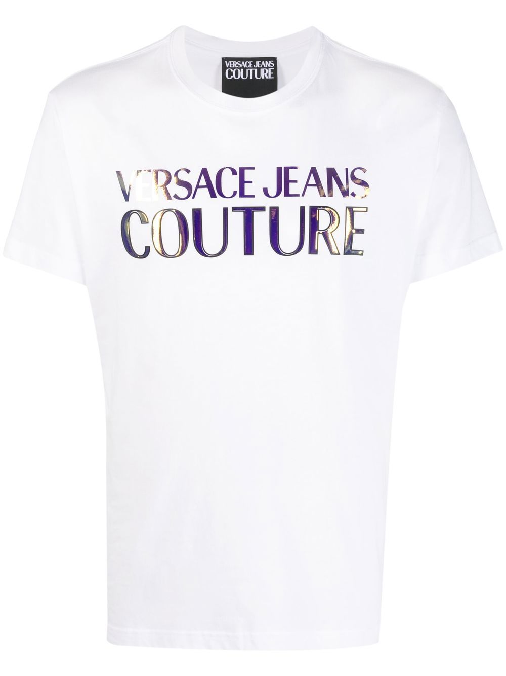 Versace Jeans Couture T-Shirt mit Logo-Print - Weiß von Versace Jeans Couture