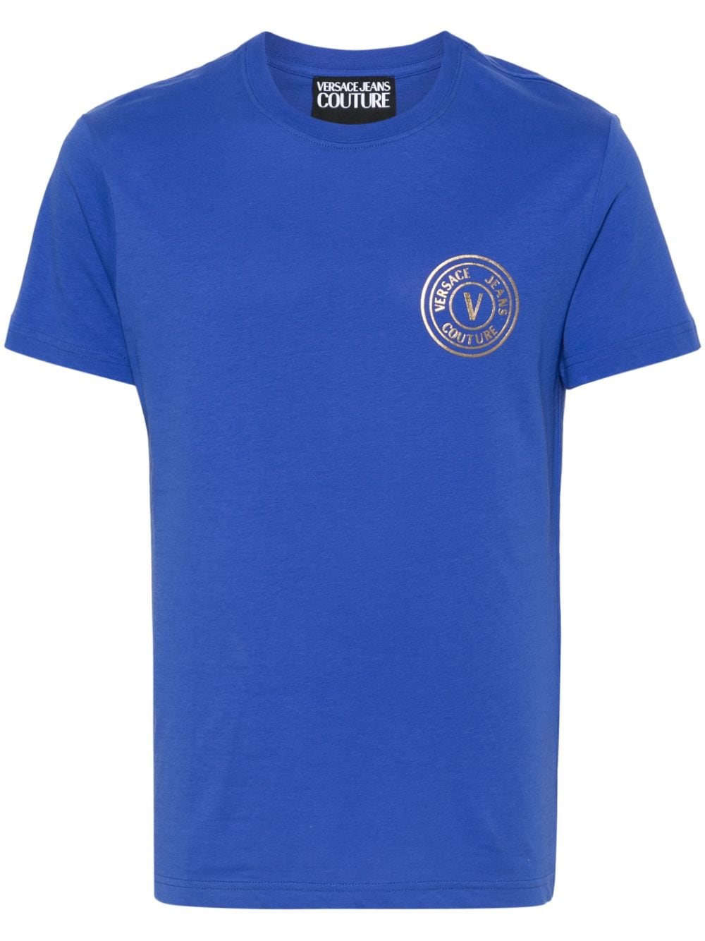 Versace Jeans Couture T-Shirt mit Logo-Print - Blau von Versace Jeans Couture