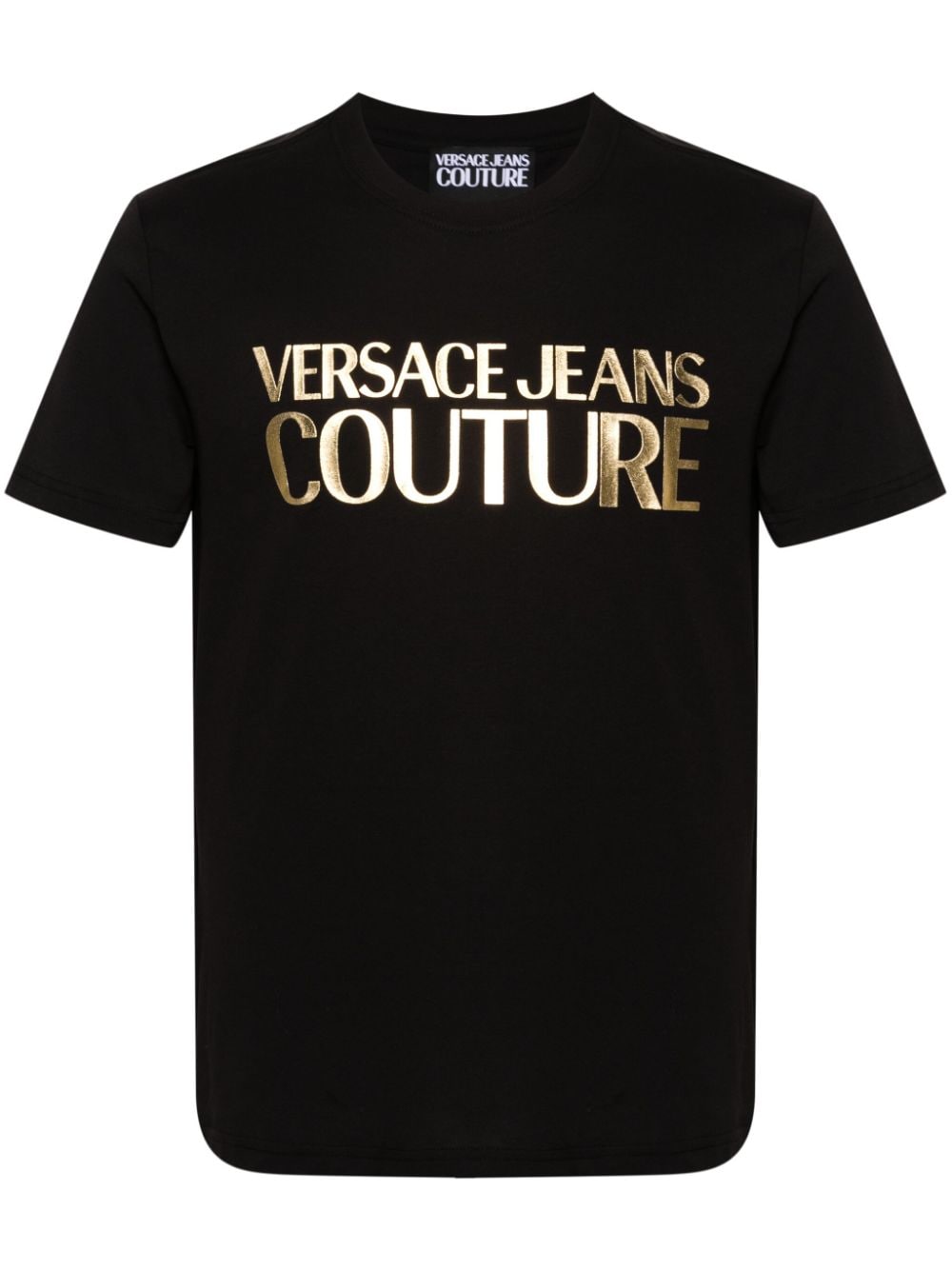 Versace Jeans Couture T-Shirt mit Logo-Print - Schwarz von Versace Jeans Couture