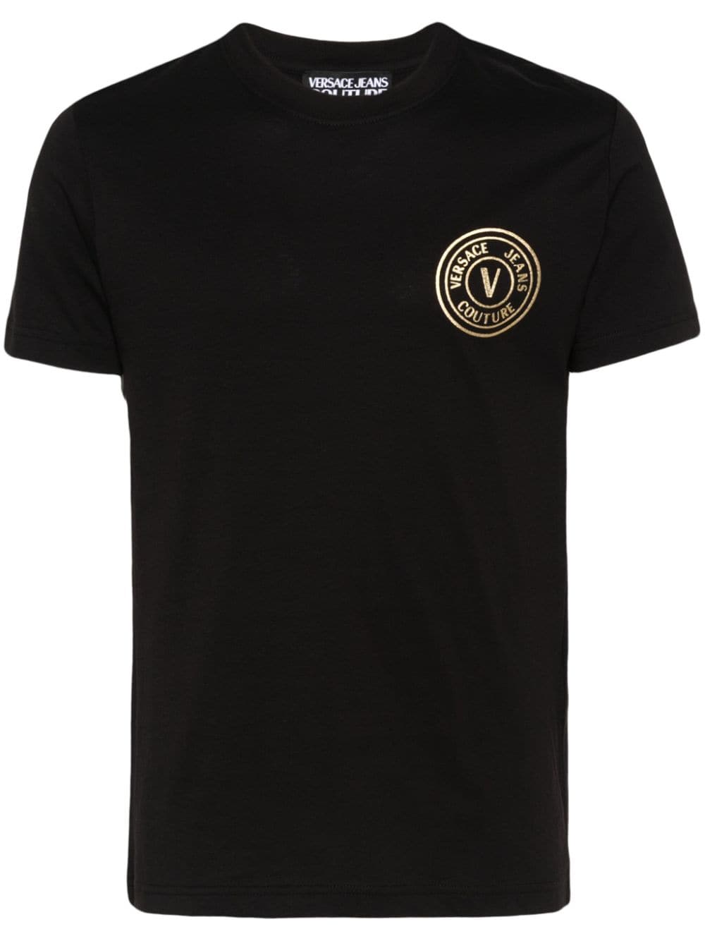 Versace Jeans Couture T-Shirt mit Logo-Print - Schwarz von Versace Jeans Couture