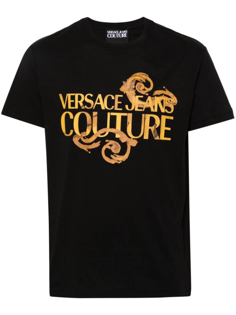 Versace Jeans Couture T-Shirt mit Logo-Print - Schwarz von Versace Jeans Couture