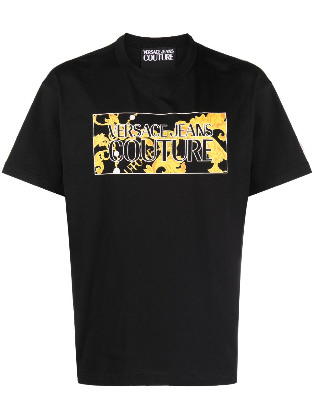 Versace Jeans Couture T-Shirt mit Logo-Print - Schwarz von Versace Jeans Couture