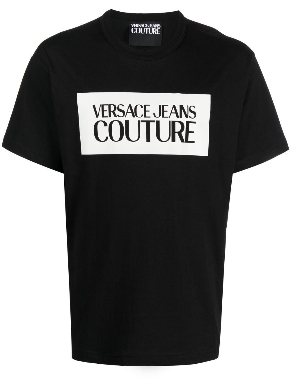 Versace Jeans Couture T-Shirt mit Logo-Print - Schwarz von Versace Jeans Couture