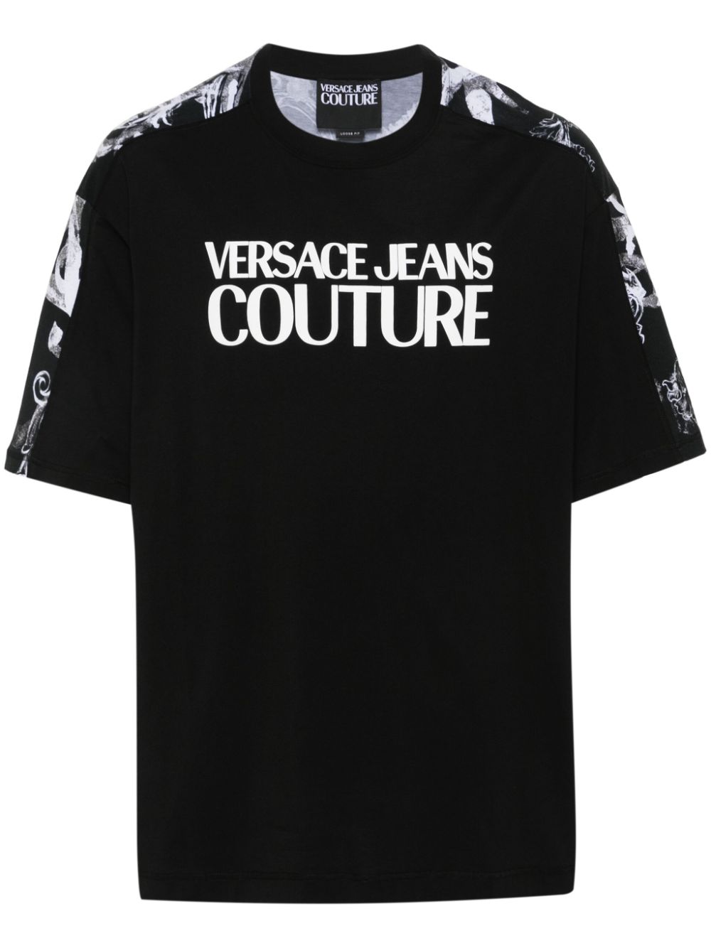 Versace Jeans Couture logo-print cotton T-shirt - Schwarz von Versace Jeans Couture