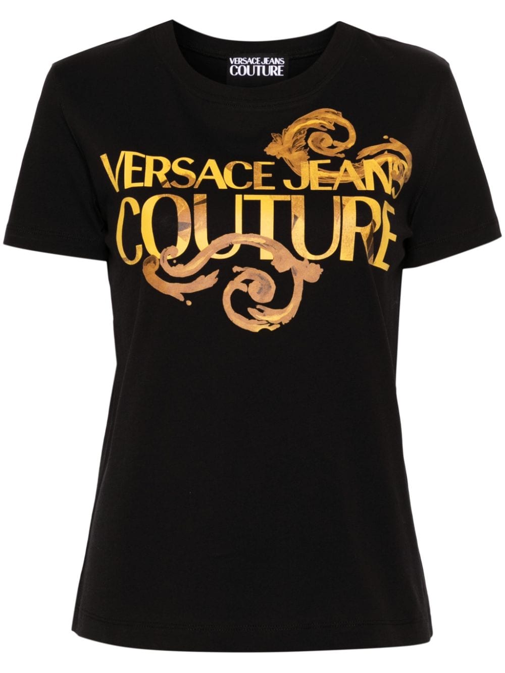 Versace Jeans Couture T-Shirt mit Logo-Print - Schwarz von Versace Jeans Couture