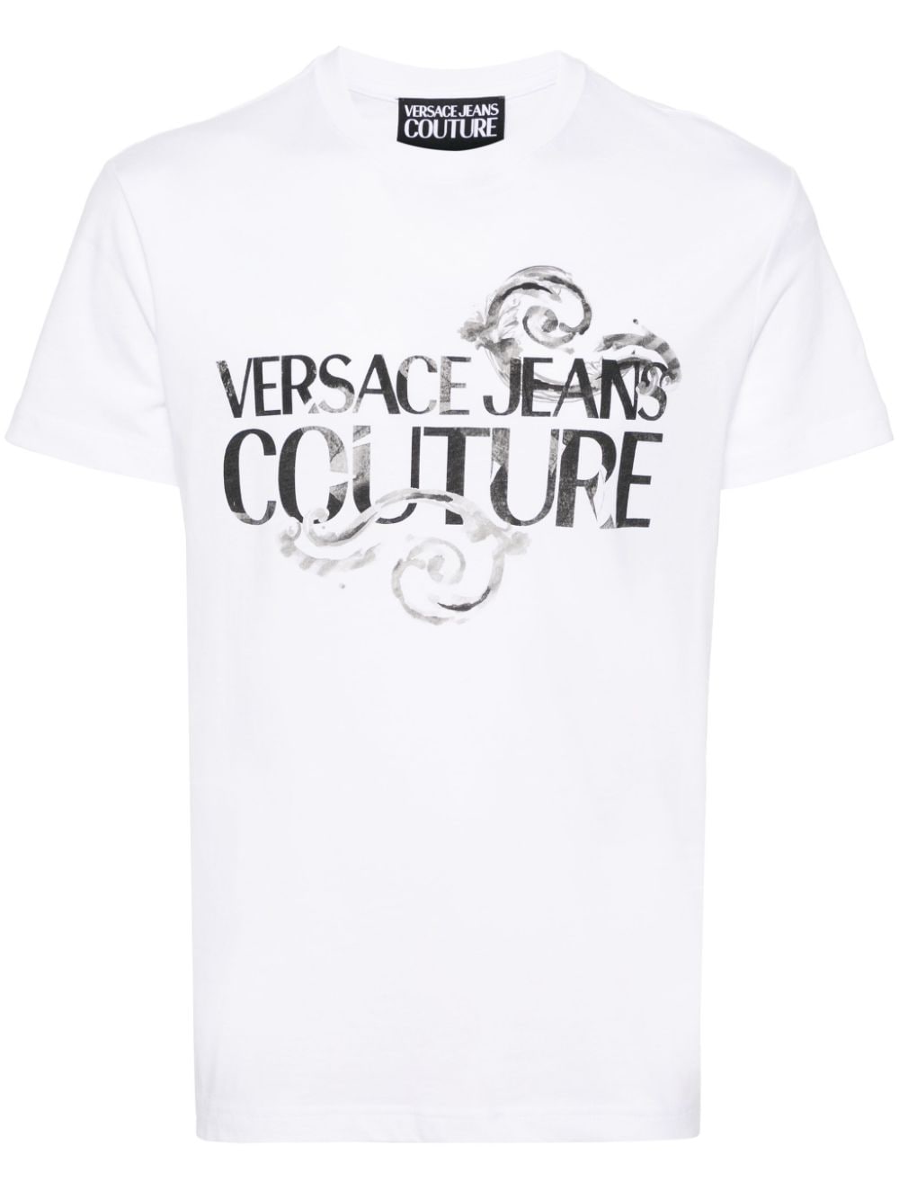 Versace Jeans Couture T-Shirt mit Logo-Print - Weiß von Versace Jeans Couture