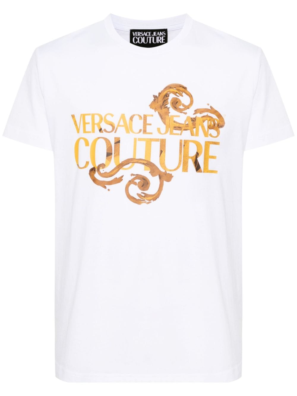 Versace Jeans Couture T-Shirt mit Logo-Print - Weiß von Versace Jeans Couture