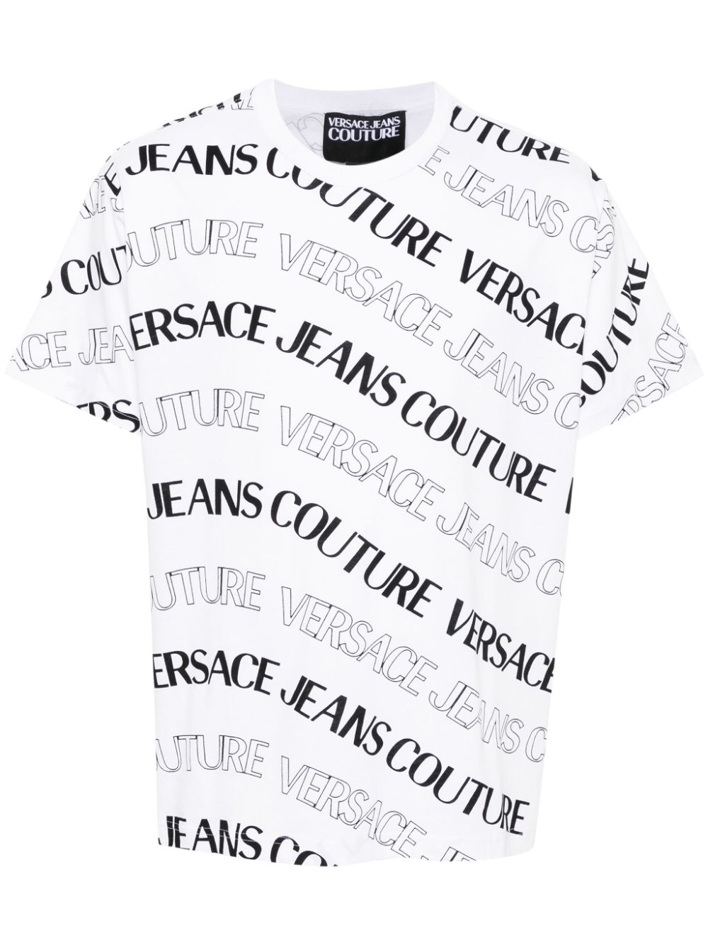 Versace Jeans Couture T-Shirt mit Logo-Print - Weiß von Versace Jeans Couture