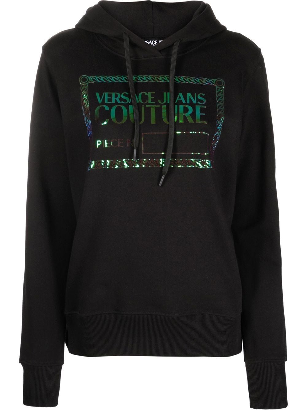 Versace Jeans Couture Hoodie mit Logo-Print - Schwarz von Versace Jeans Couture