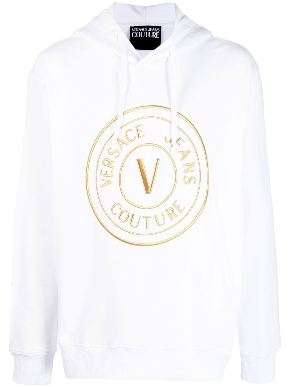 Versace Jeans Couture Hoodie mit Logo-Print - Weiß von Versace Jeans Couture