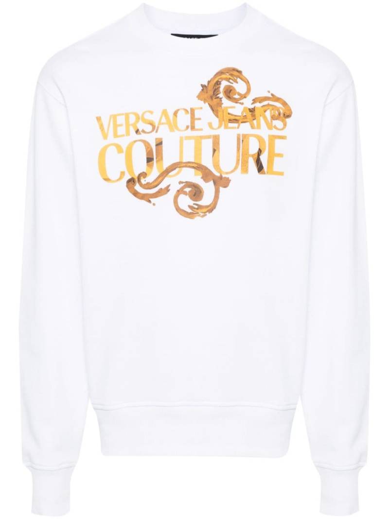 Versace Jeans Couture Sweatshirt mit Logo-Print - Weiß von Versace Jeans Couture