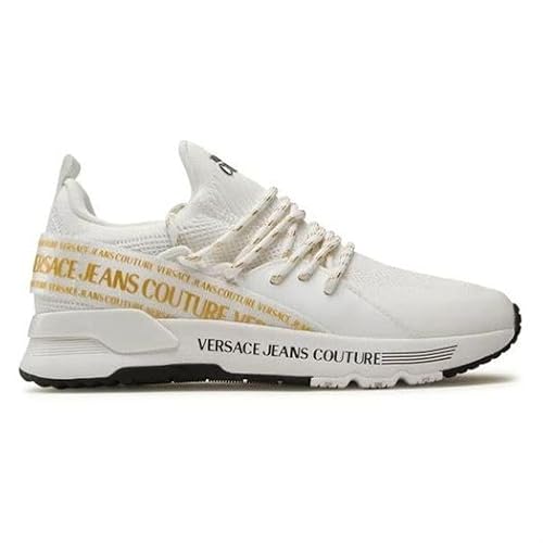 Versace Jeans 75VA3SA8 Damen-Sneaker, weiß, 37 EU von VERSACE JEANS COUTURE