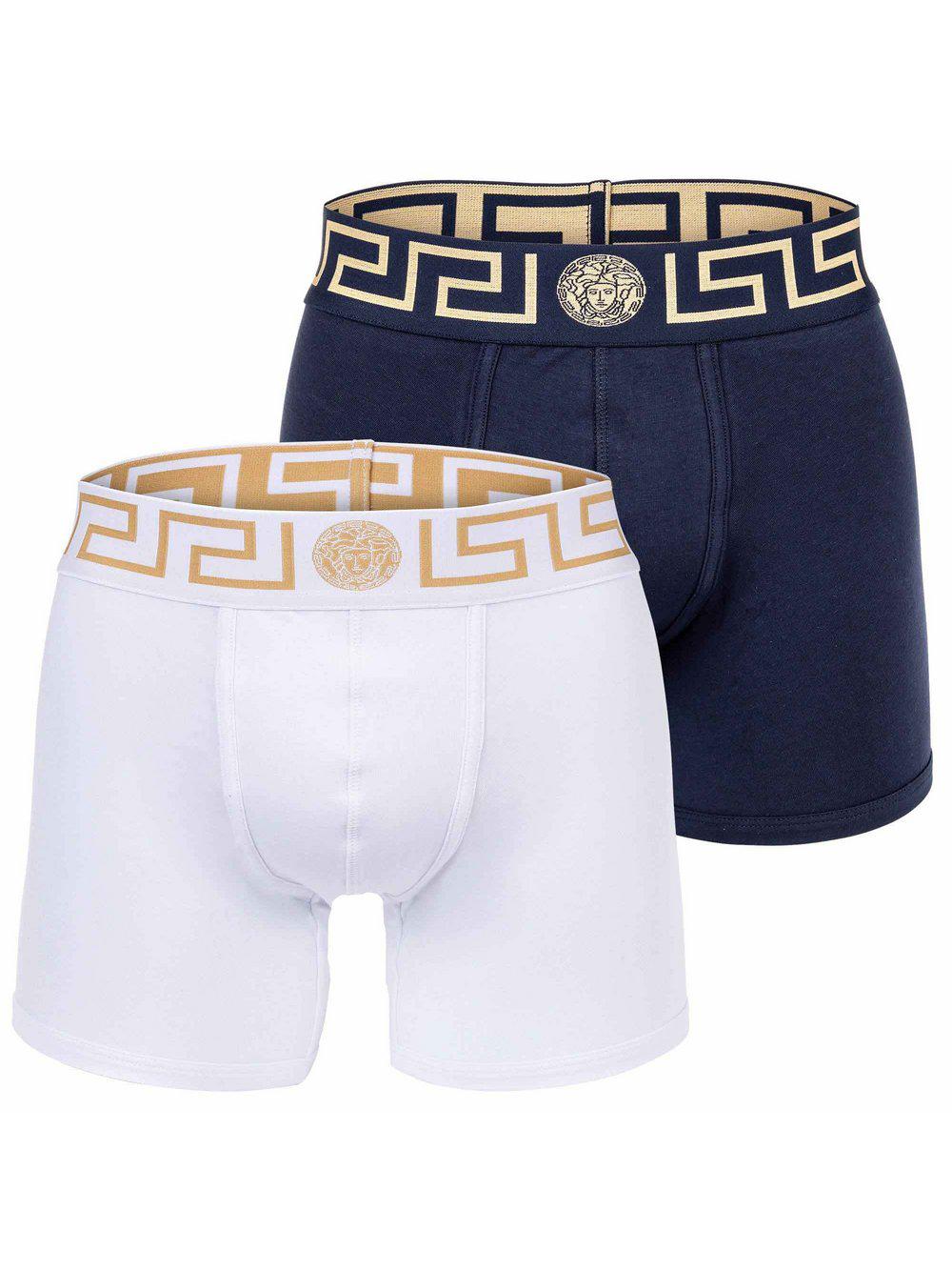 Versace Jeans Boxershort 2er Pack Herren Baumwolle, mehrfarbig von Versace Jeans