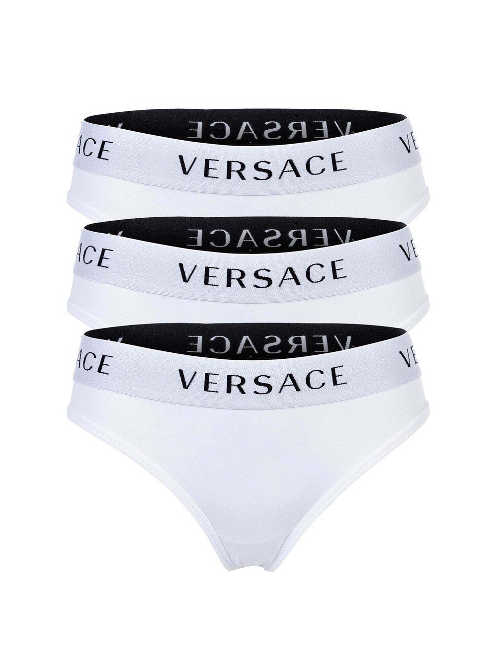 Versace Jeans Slip 3er Pack Damen Baumwolle, weiß von Versace Jeans