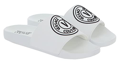 Versace Jeans Slipper Weiß 41 von VERSACE JEANS COUTURE